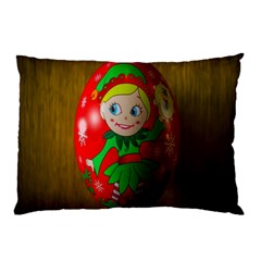 Christmas Wreath Ball Decoration Pillow Case by Wegoenart