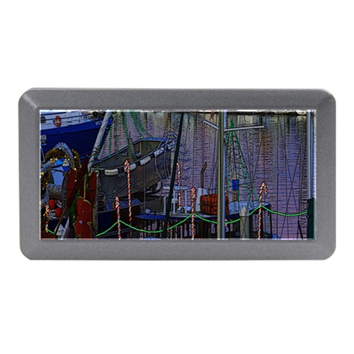 Christmas Boats In Harbor Memory Card Reader (Mini)