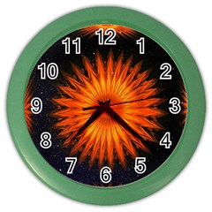 Christmas Card Ball Color Wall Clock by Wegoenart