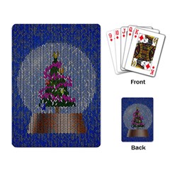 Christmas  Snow Playing Cards Single Design by Wegoenart