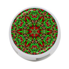 Christmas Kaleidoscope Pattern 4-port Usb Hub (one Side) by Wegoenart