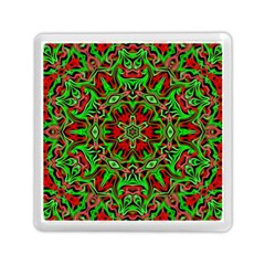 Christmas Kaleidoscope Pattern Memory Card Reader (square) by Wegoenart