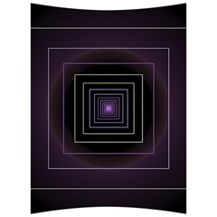 Fractal Square Modern Purple Back Support Cushion by Wegoenart