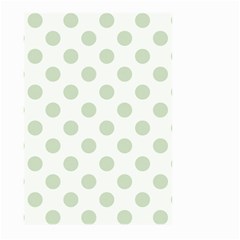 Green Dots Modern Pattern Paper Large Garden Flag (two Sides) by Wegoenart