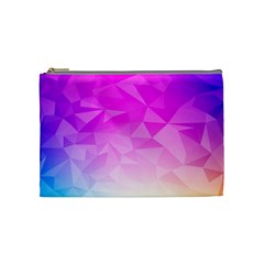 Low Poly Triangle Pattern Cosmetic Bag (medium) by Wegoenart