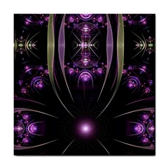Fractal Purple Elements Violet Tile Coasters