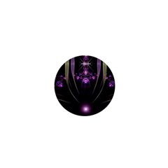 Fractal Purple Elements Violet 1  Mini Buttons