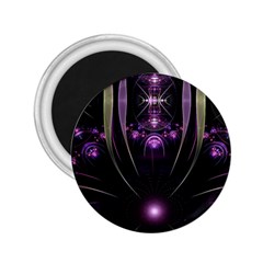 Fractal Purple Elements Violet 2.25  Magnets