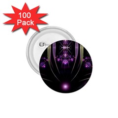 Fractal Purple Elements Violet 1.75  Buttons (100 pack) 