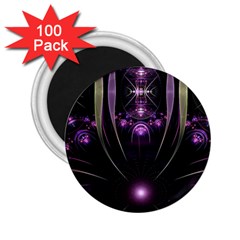 Fractal Purple Elements Violet 2.25  Magnets (100 pack) 