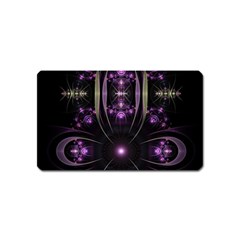 Fractal Purple Elements Violet Magnet (Name Card)