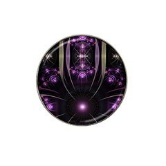 Fractal Purple Elements Violet Hat Clip Ball Marker