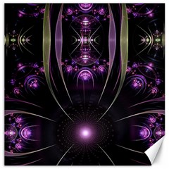 Fractal Purple Elements Violet Canvas 12  x 12 