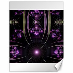Fractal Purple Elements Violet Canvas 12  x 16 