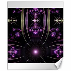 Fractal Purple Elements Violet Canvas 16  x 20 