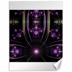 Fractal Purple Elements Violet Canvas 18  x 24 