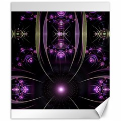 Fractal Purple Elements Violet Canvas 20  x 24 