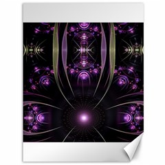 Fractal Purple Elements Violet Canvas 36  x 48 