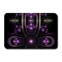 Fractal Purple Elements Violet Plate Mats