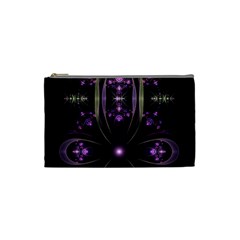Fractal Purple Elements Violet Cosmetic Bag (Small)
