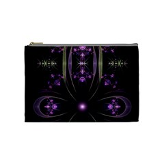 Fractal Purple Elements Violet Cosmetic Bag (Medium)