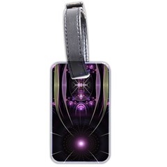 Fractal Purple Elements Violet Luggage Tags (Two Sides)