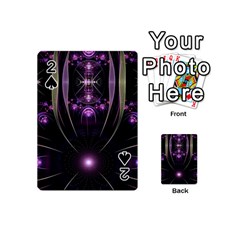 Fractal Purple Elements Violet Playing Cards 54 (Mini)