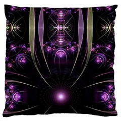 Fractal Purple Elements Violet Large Cushion Case (One Side)