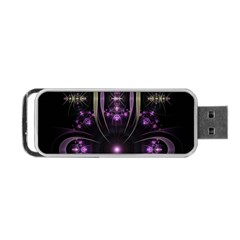 Fractal Purple Elements Violet Portable USB Flash (One Side)
