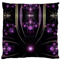 Fractal Purple Elements Violet Standard Flano Cushion Case (Two Sides)