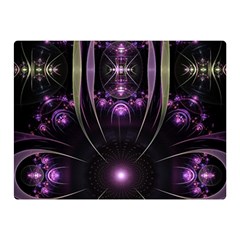 Fractal Purple Elements Violet Double Sided Flano Blanket (Mini) 
