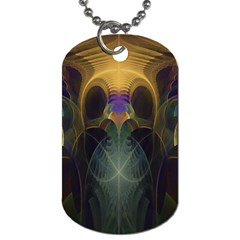 Fractal Colorful Pattern Design Dog Tag (two Sides) by Wegoenart