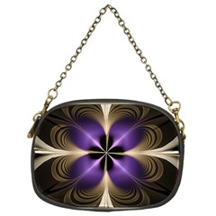 Fractal Glow Flowing Fantasy Chain Purse (one Side) by Wegoenart