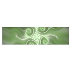 Fractal Green White St Patricks Day Satin Scarf (oblong)