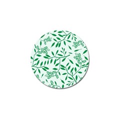 Leaves Foliage Green Wallpaper Golf Ball Marker (10 Pack) by Wegoenart