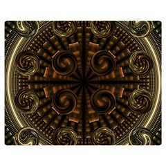 Fractal Circle Globes Geometric Double Sided Flano Blanket (medium)  by Wegoenart