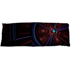 Fractal Circle Pattern Curve Body Pillow Case (dakimakura) by Wegoenart