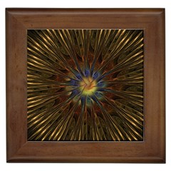 Fractal Golden Spiral Geometry Framed Tiles by Wegoenart