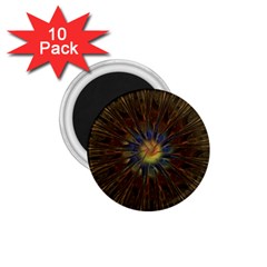 Fractal Golden Spiral Geometry 1 75  Magnets (10 Pack) 