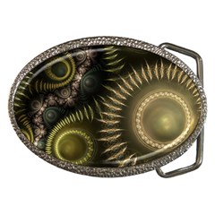 Fractal Steampunk Gears Fantasy Belt Buckles by Wegoenart