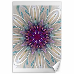 Mandala Kaleidoscope Ornament Canvas 12  X 18 