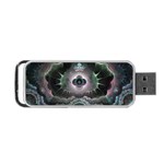 Fractal Pattern Texture Design Portable USB Flash (One Side) Front