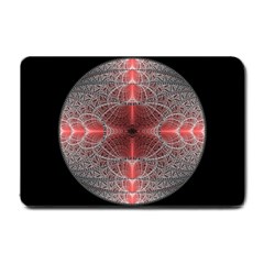 Fractal Diamond Circle Pattern Small Doormat  by Wegoenart