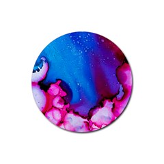 Abstract Detail Art Texture Rubber Coaster (round)  by Wegoenart