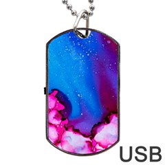 Abstract Detail Art Texture Dog Tag Usb Flash (two Sides) by Wegoenart