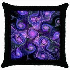 Abstract Pattern Fractal Wallpaper Throw Pillow Case (black) by Wegoenart