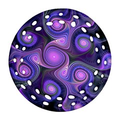 Abstract Pattern Fractal Wallpaper Round Filigree Ornament (two Sides)