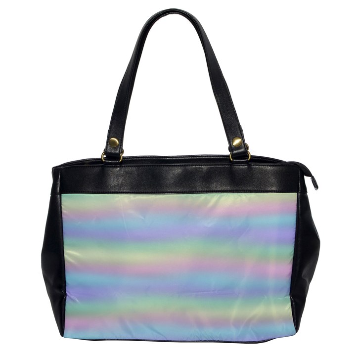 Holographic Foil Pastels Wallpaper Oversize Office Handbag