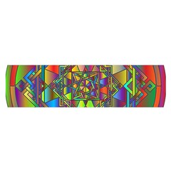 Mandala Star Interlocked Satin Scarf (oblong)