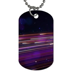 Abstract Cosmos Space Particle Dog Tag (two Sides) by Wegoenart